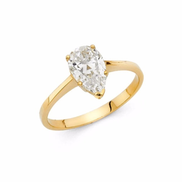 Pear cut ring