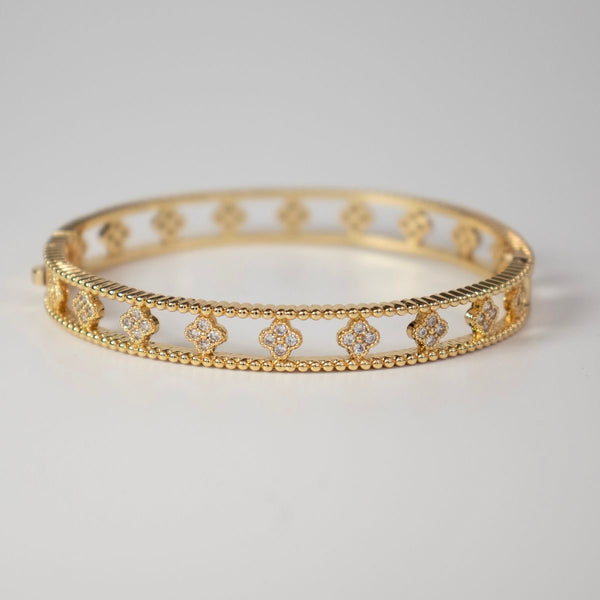 Cz Clover Motifs Stones Bracelet