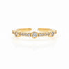 Zircon Stone Adjustable Ring