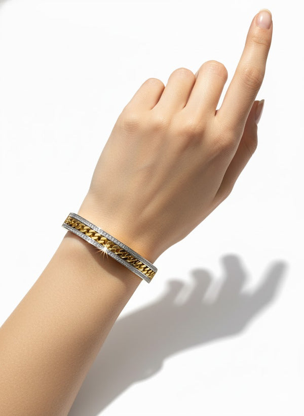 Chain Stud Bangle