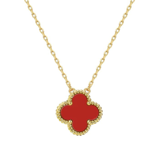 Red clover necklace