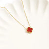 Red clover necklace