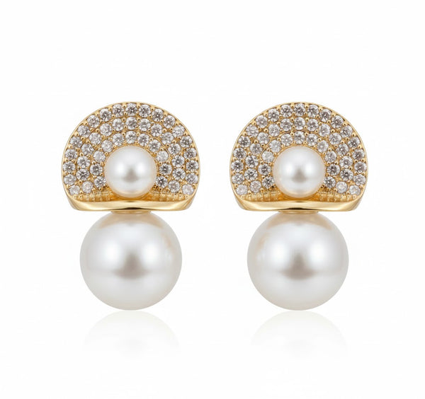 Perky Pearl Minimal Earrings