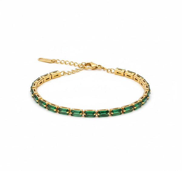 Emerald Starlight Ribbon Bracelet