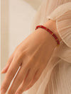 Maroon Bamboo Bracelet