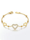 Halo Heart Studded Bracelet