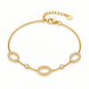 Dainty Sparkly Oval Bracelet
