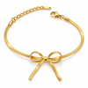 Gold Wiper Bow Bracelet
