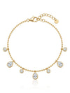 Teardrop Beaded Chain Bracelet