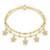Dual Layer Star Chime Bracelet