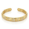 Crystal Carved Cuff Bracelet