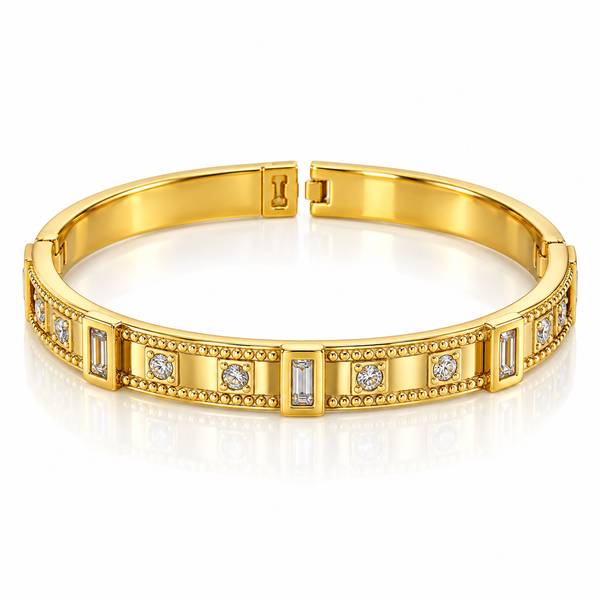 Rectangle Crystal Accent Bracelet