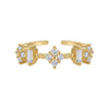 Zircon Flower Ring