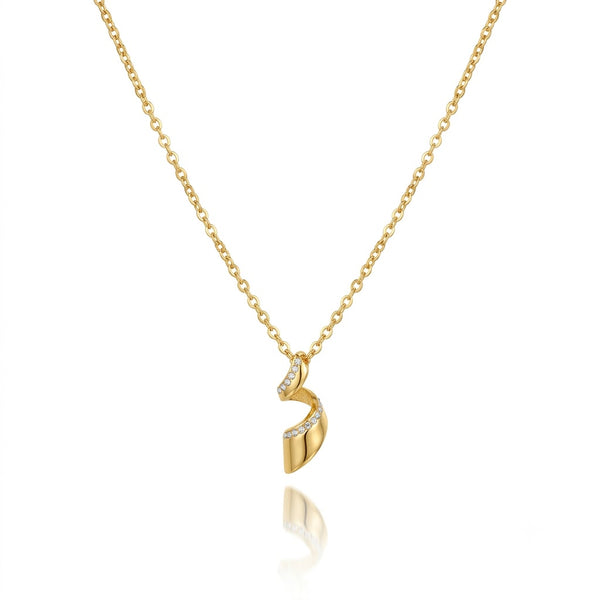 Spiral Studded Necklace