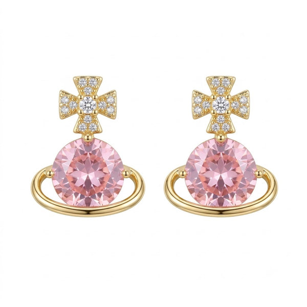 Pastel Pink Orbit Earring