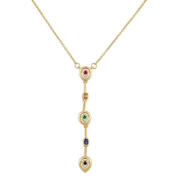 Vintage Gold Drop Necklace