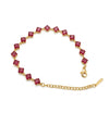 Rose Crystal Cube Bracelet