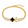 Swan Clover Bracelet