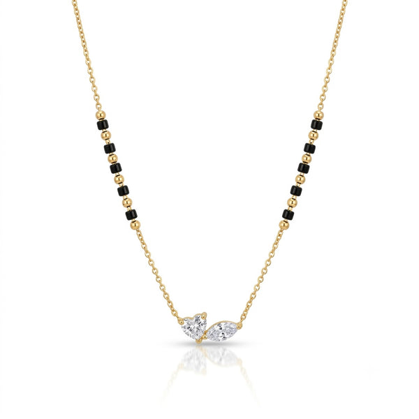 Mishika Diamond 18K Gold Plated Mangalsutra