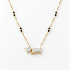Yuvika Diamond Cluster 18K Gold Plated Mangalsutra