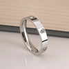 Elegant Diamond Silver Band Ring