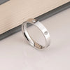 Elegant Diamond Silver Band Ring