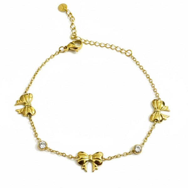 Alt Bow Stud Chain Bracelet