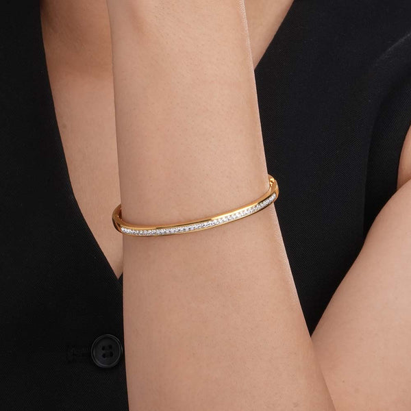 Sparkling Line Bangle Bracelet
