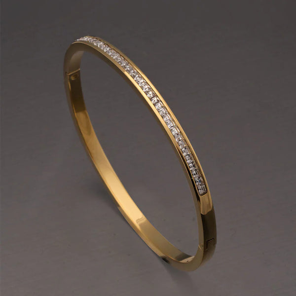 Sparkling Line Bangle Bracelet