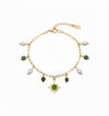 Emerald Sun Charm Look Bracelet