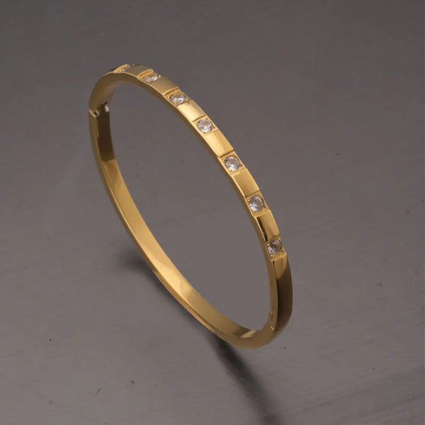 Gold Matrix Bangle
