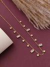 Zircon Minimalist Rectangular Chain Necklace