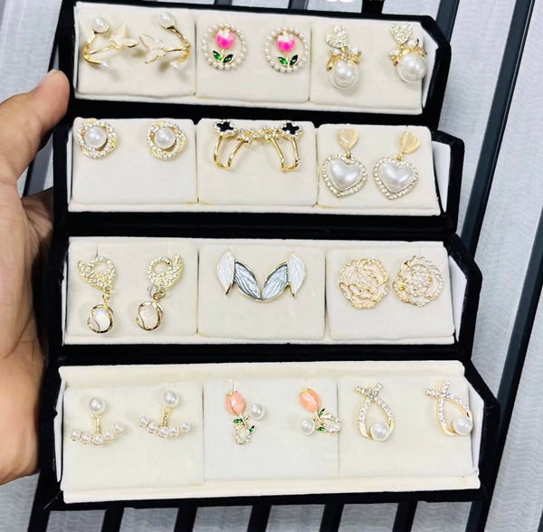 12 pc Earrings with Free Box