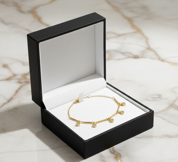 Minimal Stones Stud Bracelet