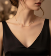 Star Charm Stud Necklace