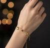Shell Emerald Stone Dainty Bracelet