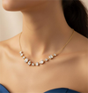 Stone Stud Gema Necklace