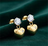 Sweetheart Stud Earrings