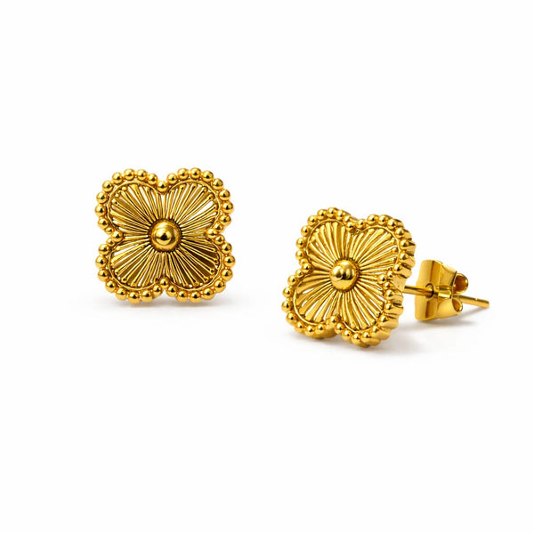 Gold Clover Earring