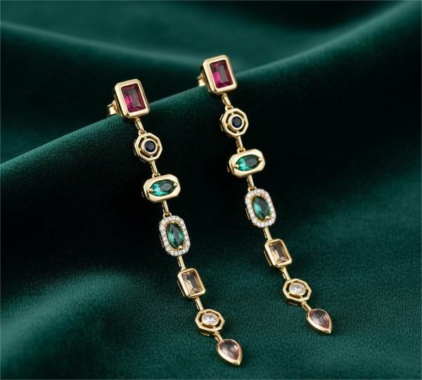 Zircon Studded Earrings