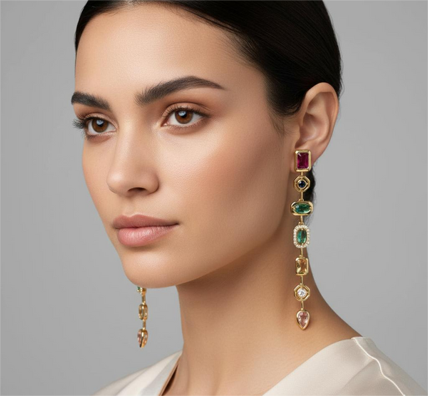 Zircon Studded Earrings