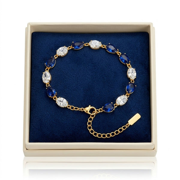 Sapphire Blue Crystal Alt Bracelet