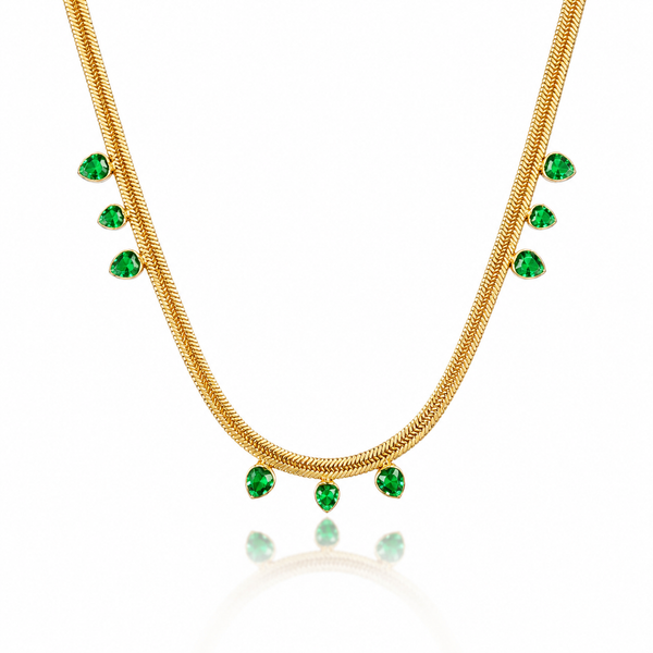Emerald Solace Crystal Necklace