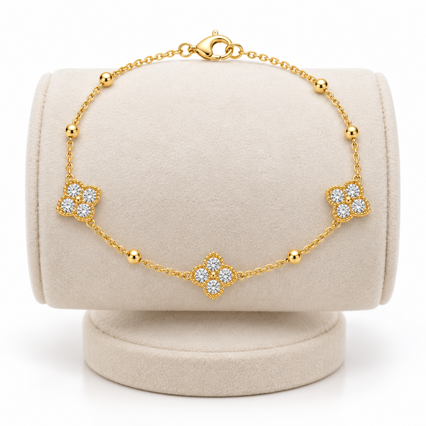Lily Studded Chain Bracelet