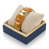 Marbel Pattern Acrylic Bracelet - Caramel