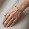Heart Charm Gold Chain Bracelet