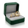 Halo Studded Clove Ring