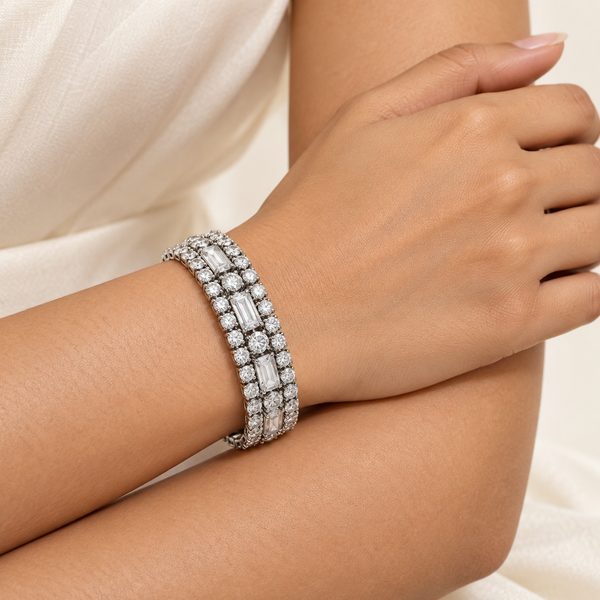 Multilayer Lumere Nene Bracelet Silver
