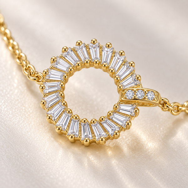 Halo Crystal Studded Bracelet