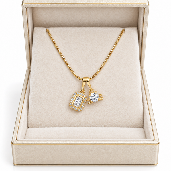 Crystal Solitaire Necklace